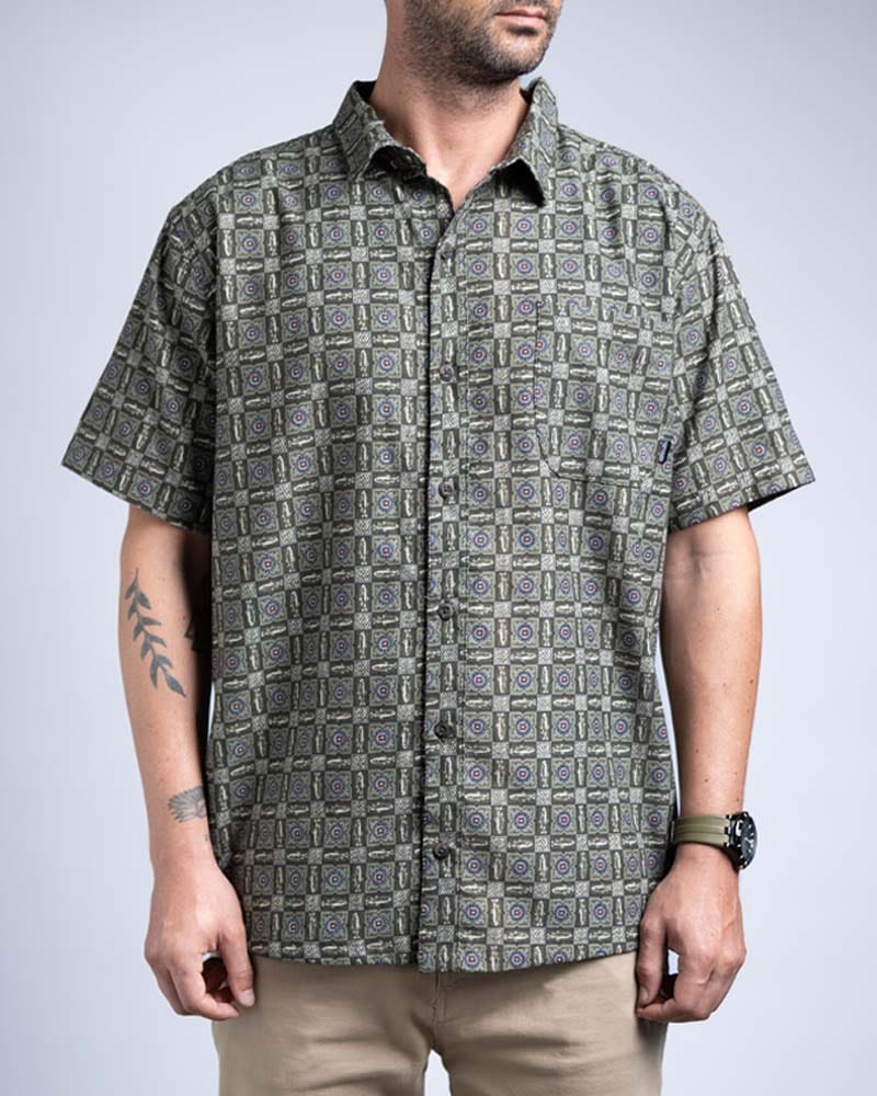 CAMISA MC VERDE FRONTAL 4-5