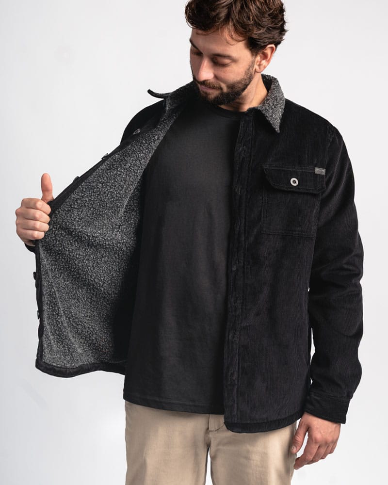 CORDUROY SHERPA NEGRO ABIERTA 001
